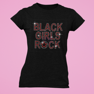 Black Girls Rock (Red & Clear Stone)
