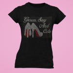 Grown Sexy and Cute with Red bottom High Heel ( Clear or Ab & Red stones) -t-shirt-29371 (6)