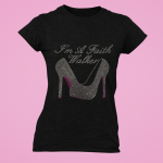 I'm A Faith Walker High Heel Pink Bottom Shoe(Clear or Ab & Pink stones) -t-shirt-29371 (4)